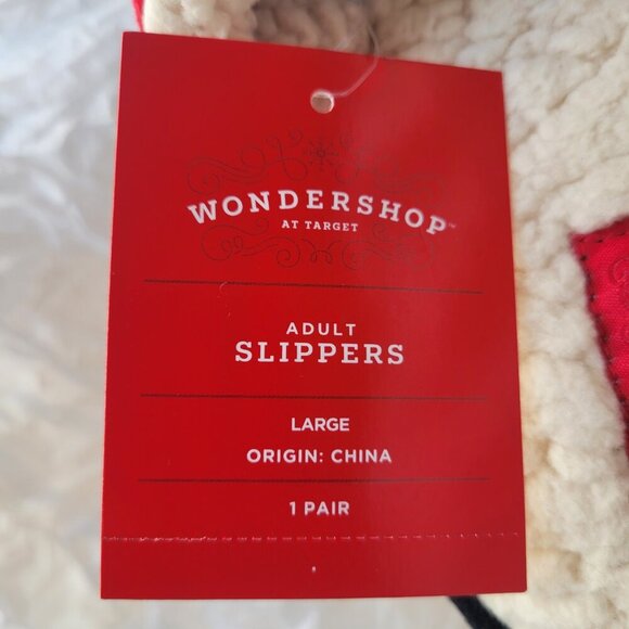Target Wondershop Red Checkboard Woman’s Adult Slipper (1 Pair - Size Large) - Picture 11 of 11